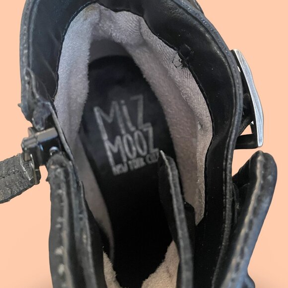 Miz Mooz Distressed Leather Moto Boot - Picture 2 of 4